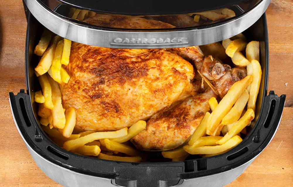 Frytkownica beztłuszczowa GASTROBACK 42583 Stalowo-czarny Air Fryer Wysoka moc pojemność