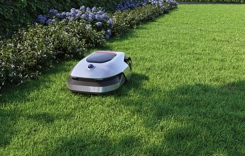 Robot koszący DREAME Roboticmower A1 MLLA7110 sterowanie Wi-Fi-Bluetooth solidnosc elegancja trwalosc wysoka jakosc materialow i kol praca na terenie o nachyleniu do 45% czujnik deszczu