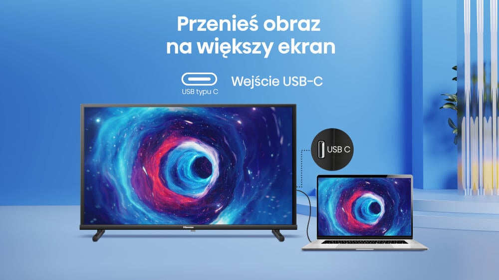 Telewizor HISENSE 32A5NQ - USB-C