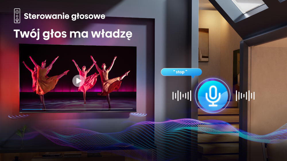 Telewizor HISENSE 75A6N - Sterowanie głosowe