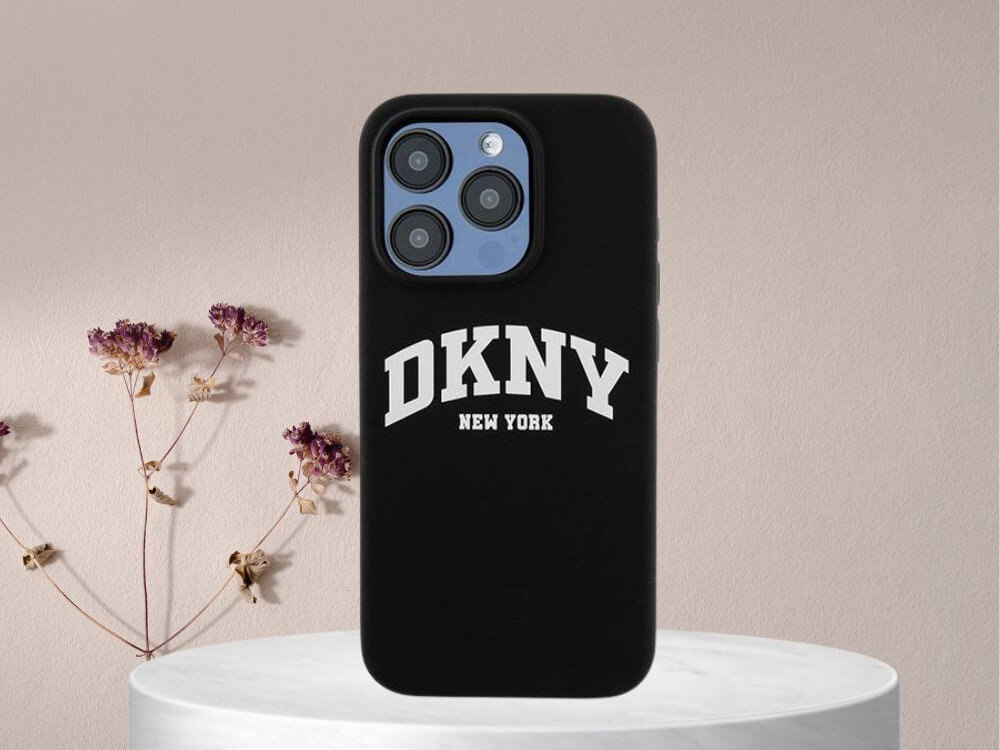 Etui DKNY Liquid Silicone White Printed Logo 