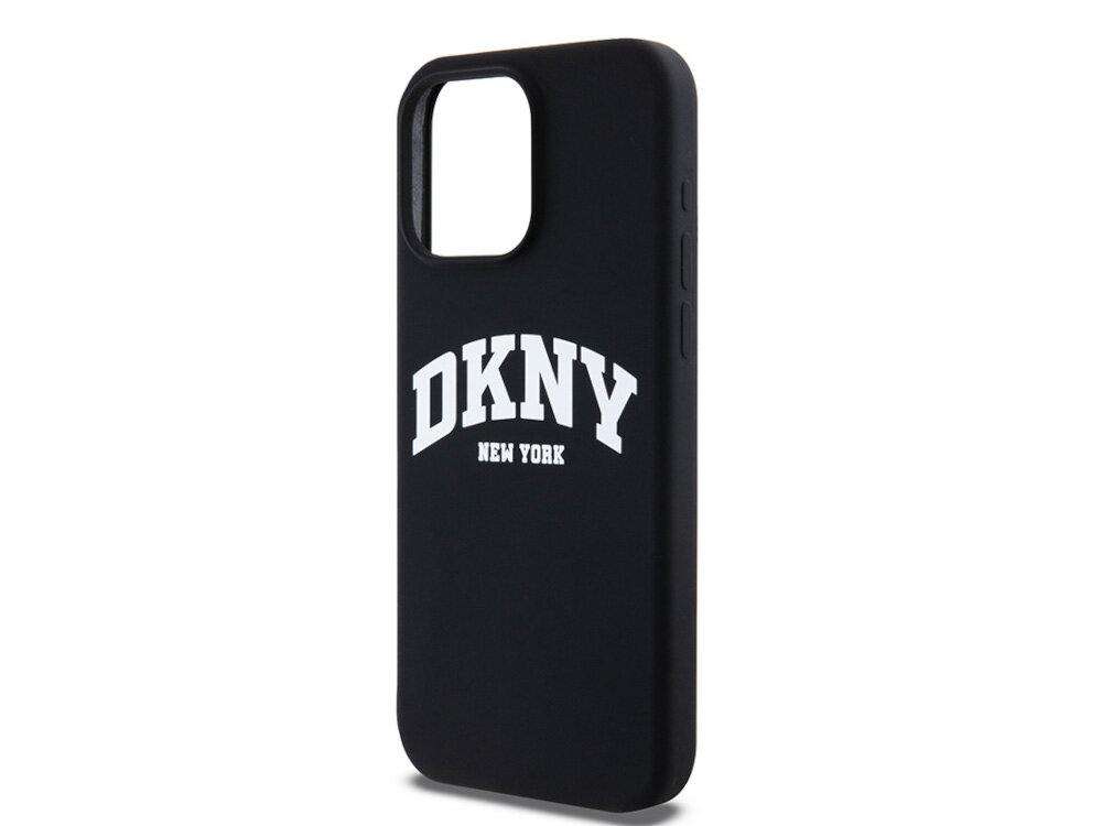 Etui DKNY Liquid Silicone White Printed Logo dla miłośników sportowego stylu i nowojorskiej atmosfery TPU, PC oraz silikonu trwałości i funkcjonalności