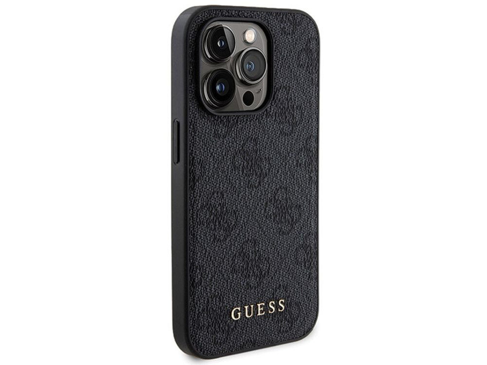 Etui GUESS 4G Metal Logo + powerbank magsafe bezprzewodowe ladowanie mocno przylega