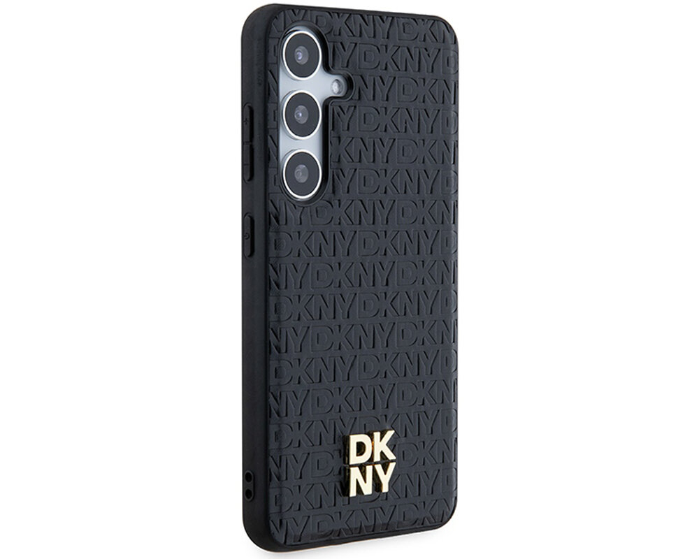 Etui DKNY Leather Pattern Metal Logo MagSafe trwale materialy tpu pc poliweglan niezawodny