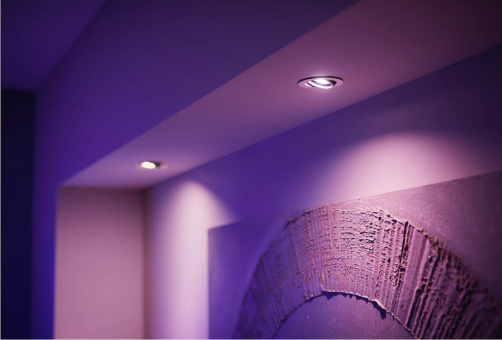 Inteligentna żarówka LED PHILIPS HUE White and color Ambiance GU10 16 milionow kolorow swiatla wyjatkowa atmosfera dostosowane swiatlo pelna swoboda