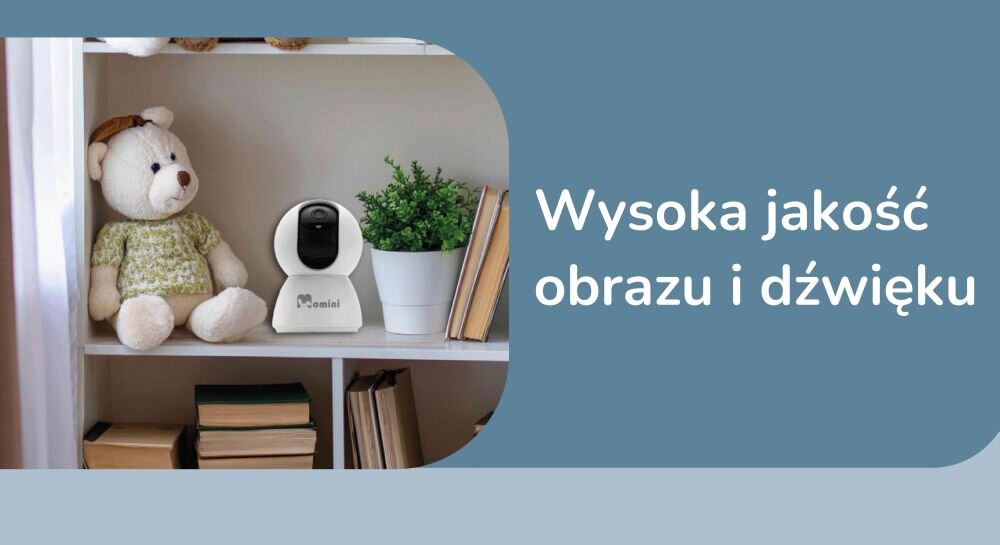 Niania elektroniczna MOMINI Kidlook obraz HD dźwięk czujnik ruchu