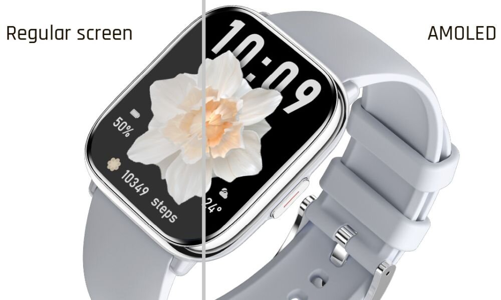 Smartwatch myPhone Watch Pastel tapety dbalosc detale rozdzielczosc amoled always on display