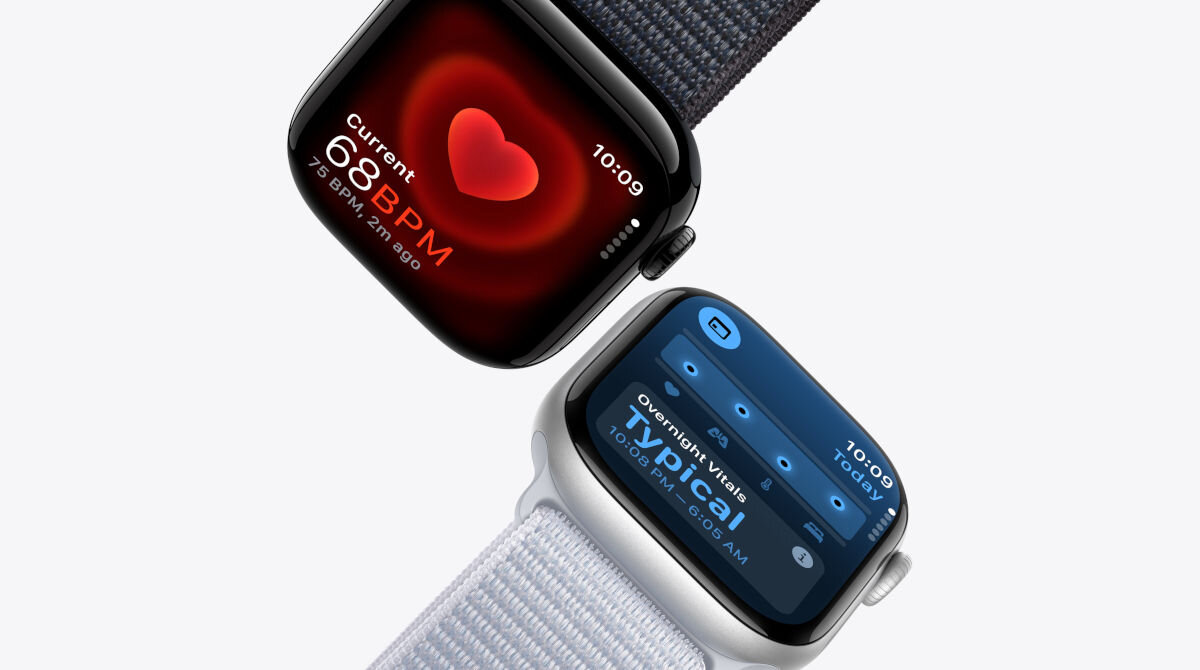 APPLE Watch 10 aplikacja parametry życiowe kontrolowanie stanu zdrowia pomiar temperatury w czasie snu śledzenie cyklu