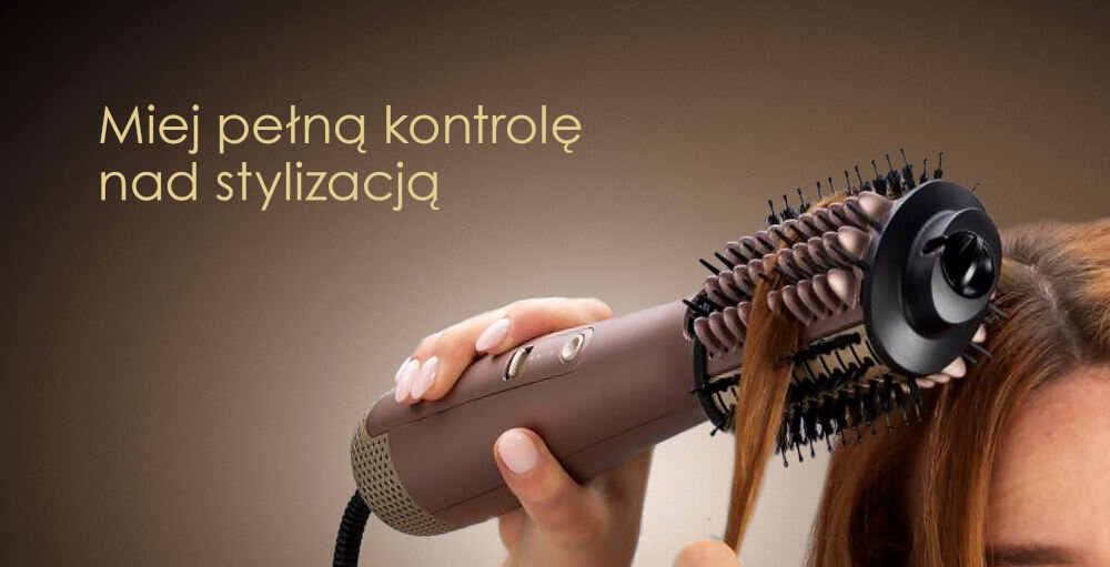 Suszarko-lokówka BABYLISS A95E 40, 50 mm 1000 W owalna szczotka z elastycznym włosiem pełna kontrola szybkie efektywne modelowanie kreowanie róznorodnych fryzur pełna swoboda w stylizacji 