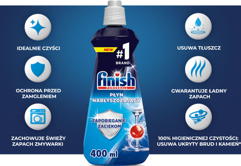 Nabłyszczacz do zmywarek FINISH Calgonit 400 ml nabłyszczanie